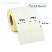30mm x 40mm Vellum Barkod Etiketi 2li