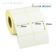 30mm x 25mm Vellum Barkod Etiketi 2li