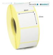 30mm x 25mm Vellum Barkod Etiketi