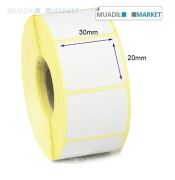 30mm x 20mm Vellum Barkod Etiketi