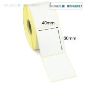 40mm x 60mm Vellum Barkod Etiketi