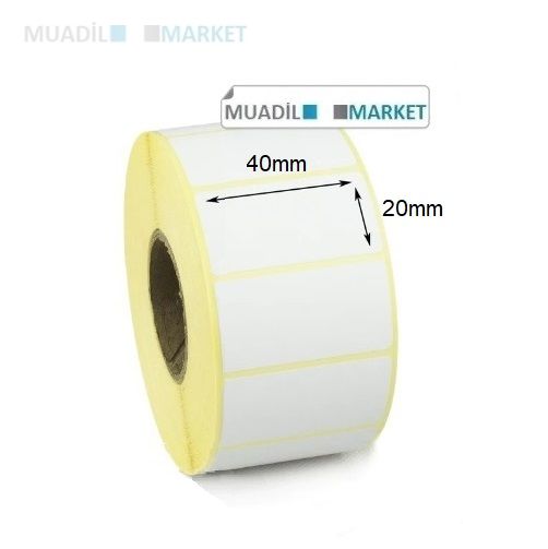 40mm x 20mm Vellum Barkod Etiketi