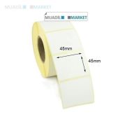 45mm x 45mm Vellum Barkod Etiketi