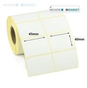 45mm x 40mm Vellum Barkod Etiketi 2li