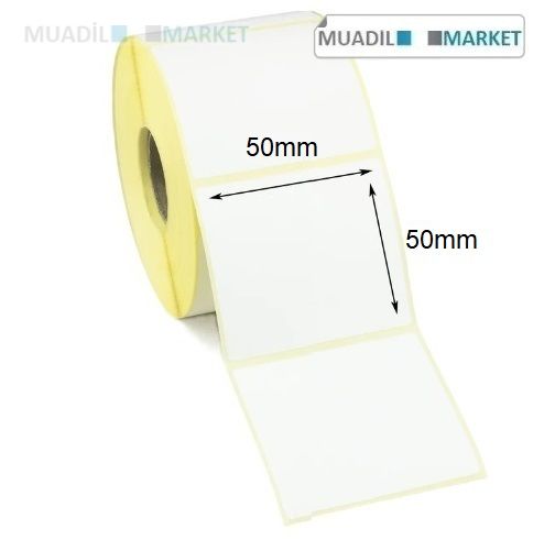 50mm x 50mm Vellum Barkod Etiketi