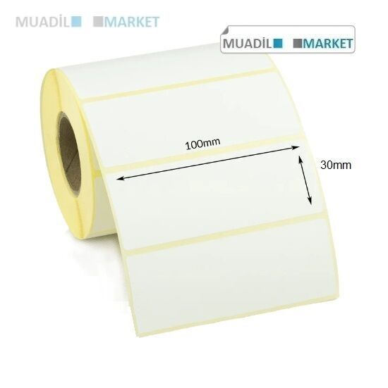 100*30 mm Termal Barkod Etiketi Büyük Koli 30 Rulo