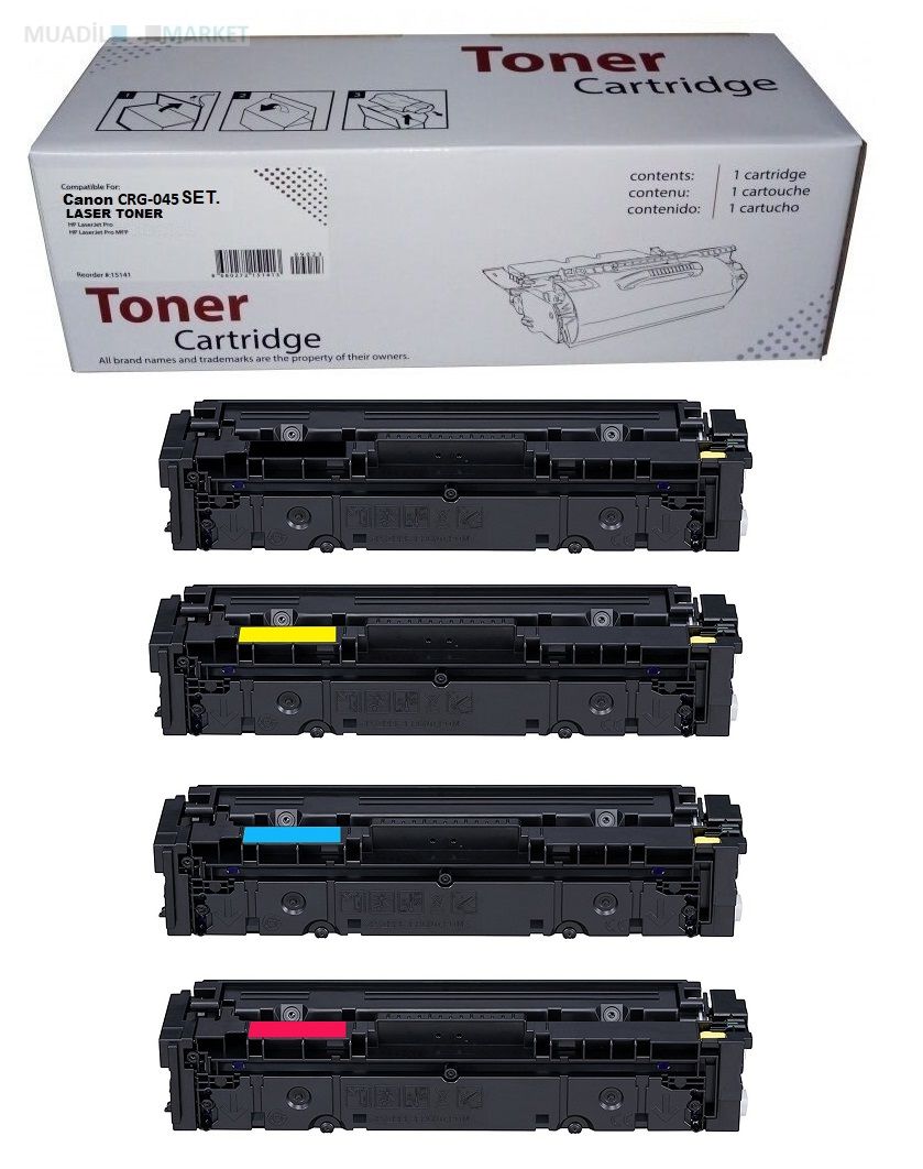 Canon 045 CMYK Set Muadil Toner