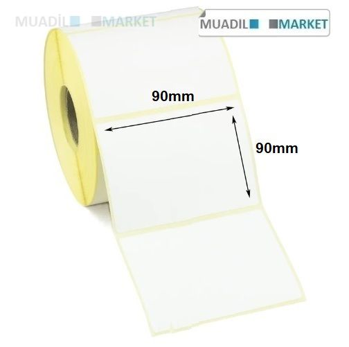90mm x 90mm Termal Barkod Etiketi