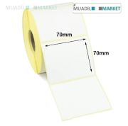 70mm x 70mm Vellum Barkod Etiketi