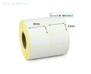 40mm x 23mm Termal Barkod Etiketi 2li