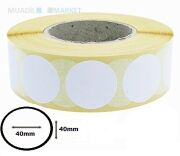 40x40 mm Oval Termal Barkod Etiketi