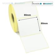 80mm x 80mm Vellum Barkod Etiketi