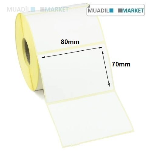 80mm x 70mm Vellum Barkod Etiketi