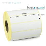 100mm x 25mm Kuşe Barkod Etiket