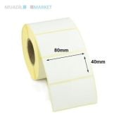 80mm x 40mm Vellum Barkod Etiketi