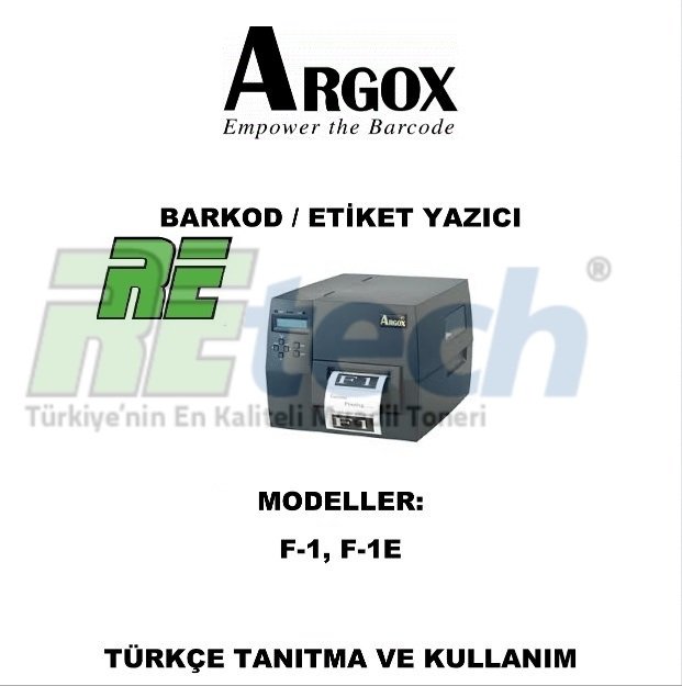 Argox F1 Kulanma  Kılavuzu