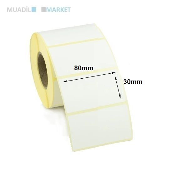 80mm x 30mm Vellum Barkod Etiketi