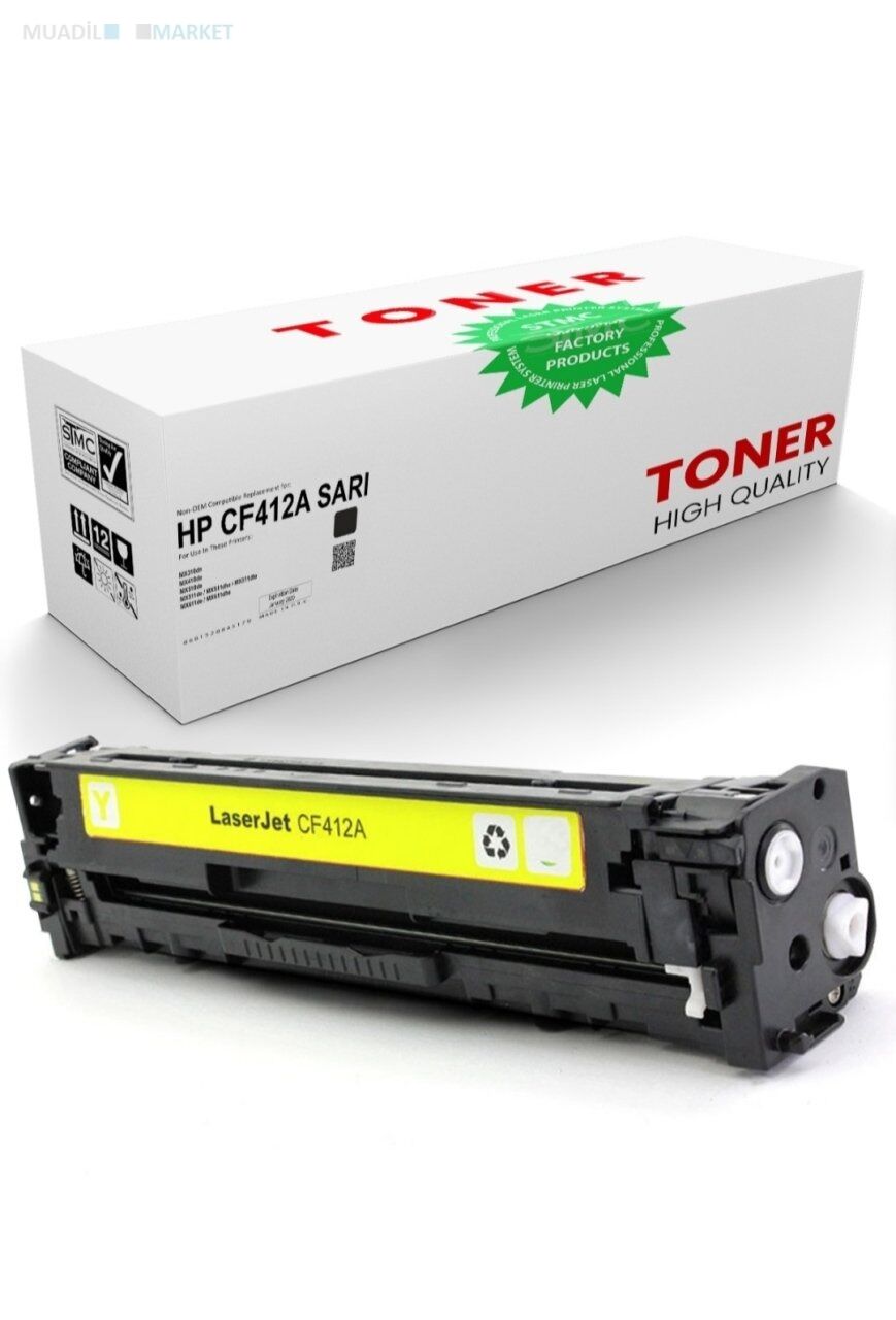 HP CF412A (412A) Sarı Muadil Toner