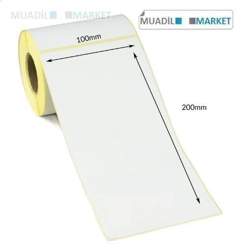 100mm x 200mm Vellum Barkod Etiketi