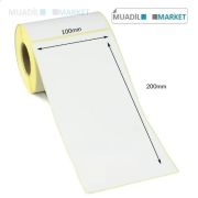 100mm x 200mm Vellum Barkod Etiketi
