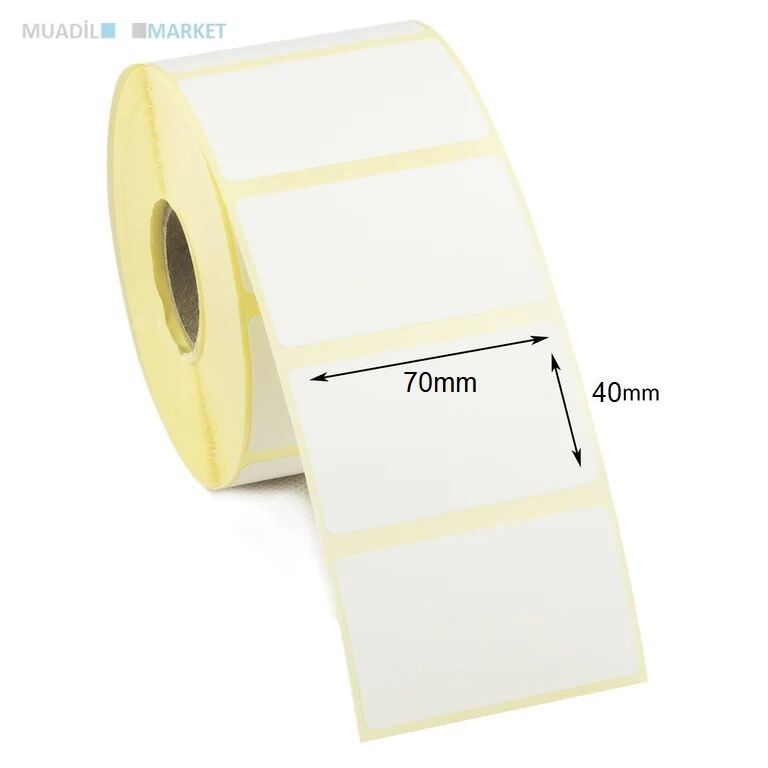 70x40 mm Kuşe Etiket