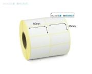 50x25 mm Kuşe Barkod Etiketi