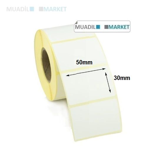 50x30 mm Kuşe Etiket