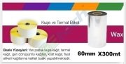 60mm x 300mt Standart Wax Ribon