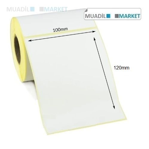 100mm x 120mm Vellum Barkod Etiketi