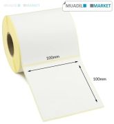 100mm x 100mm Vellum Barkod Etiketi