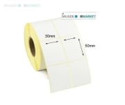 30mm x 50mm Kuşe Barkod Etiketi 2li