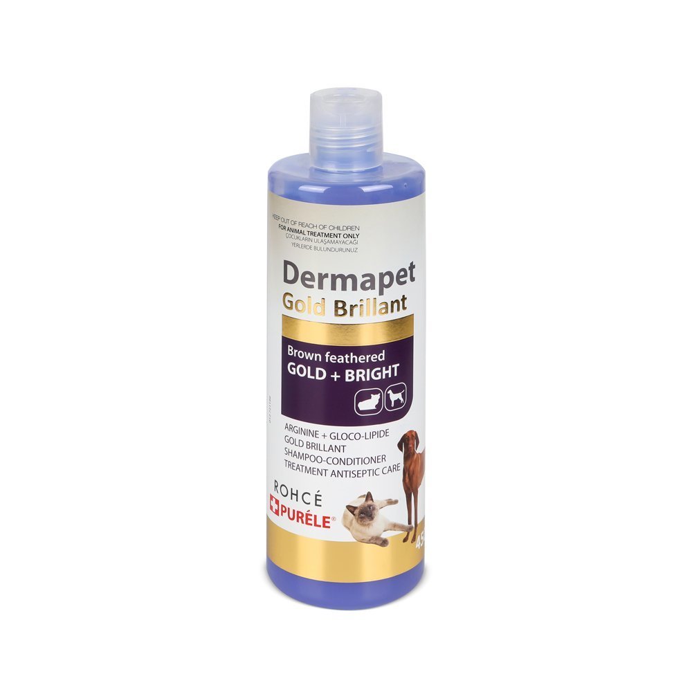 Purele Dermapet Dermatolojik Etkili Kremli Sarı Kahverengi Irk Kedi Ve Köpek Şampuanı