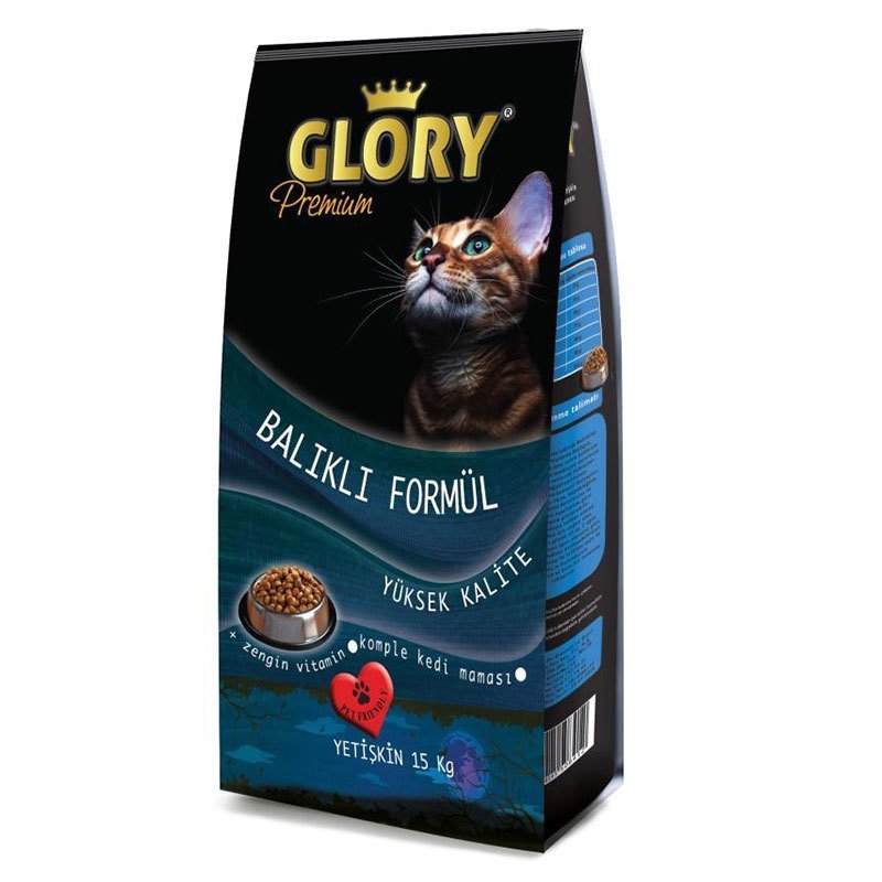 Glory Premium Balıklı Yetişkin Kedi Maması 15 kg