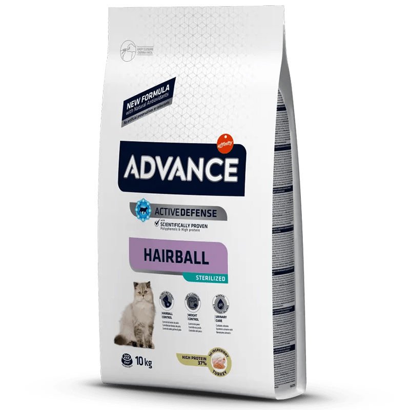 Advance Cat Sterilized Hairball Hindili 10 Kg