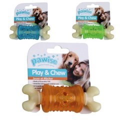 Pawise Funny Chew Köpek Plastik Eğitim Kemiği