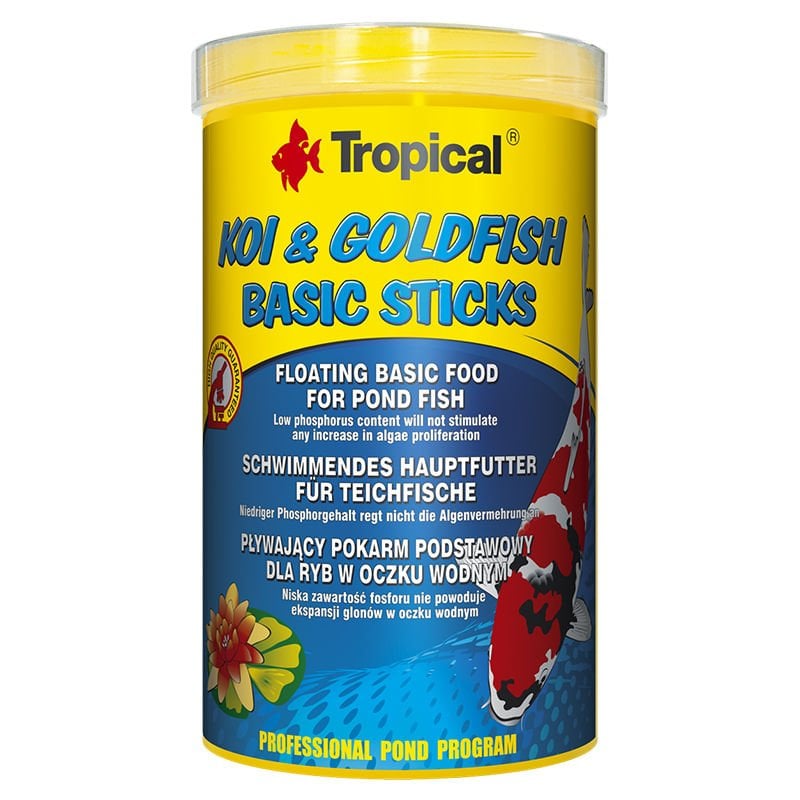 Tropical Koi Goldfish Basic Sticks 1000 ml 80 Gr