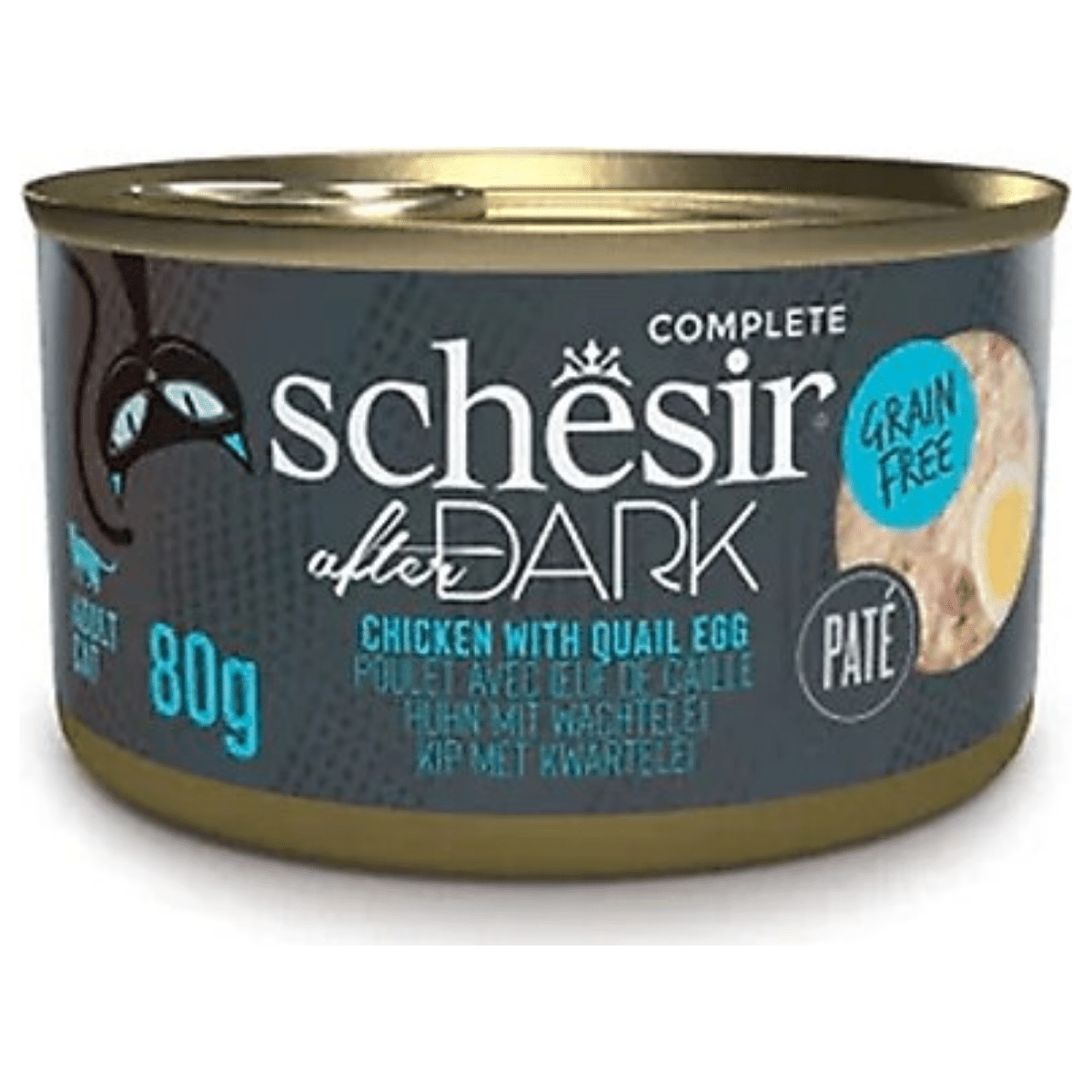 Schesir After Dark Wholefood Tavuklu ve Bıldırcın Yumurtalı Kedi Konservesi 80 gr