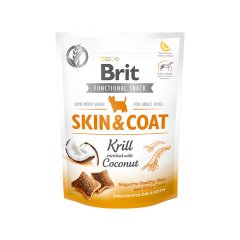 Brit Functional Snack Skin Coat Krill Coconut Köpek Atıştırmalığı 150 gr