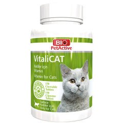 Bio Pet Active Vitali Cat Kedi Multivitamin Tablet 150'li