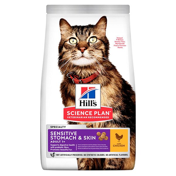 Hills Sensitive Stomach Skin Tavuklu Kedi Maması 1,5 Kg