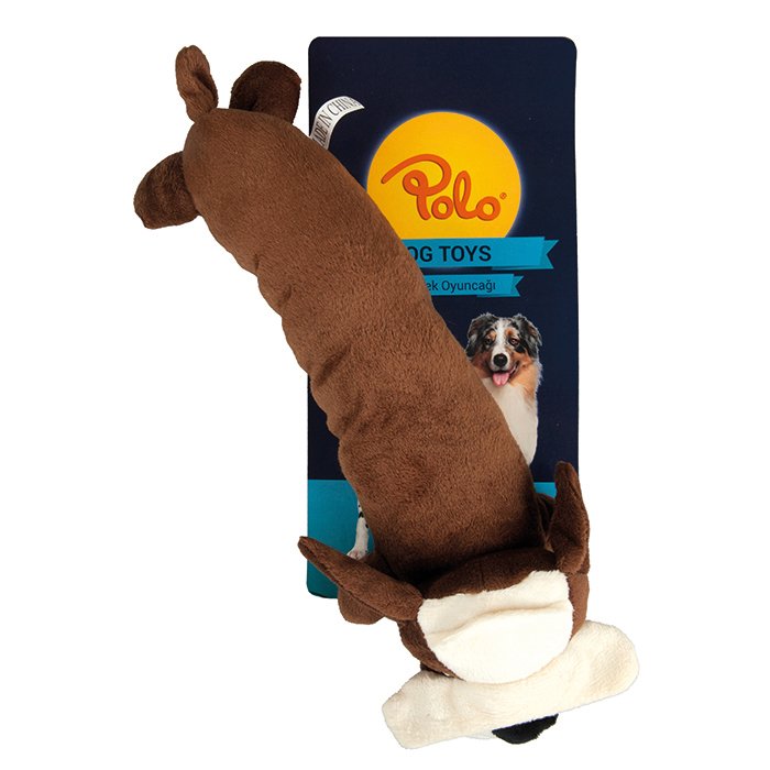 Polo Peluş Kahverengı Sosis Köpek Oyuncağı 35 Cm