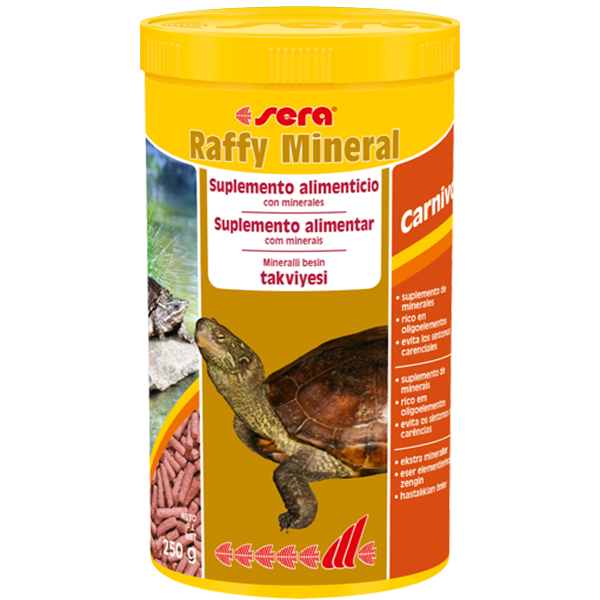 Sera Reptil Raffy Mineral  Kaplumbağa Yemi 1000 ml / 250 gr
