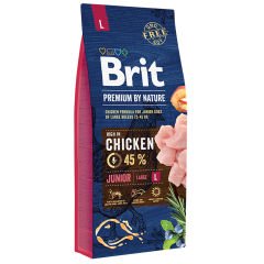 Brit Premium By Nature Junior L Chicken Rice 15 Kg
