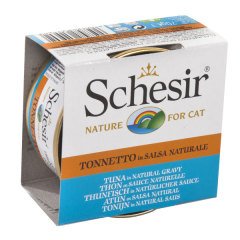 Schesir Suyunda Pişmiş Ton Balıklı Konserve Kedi Maması 70 Gr