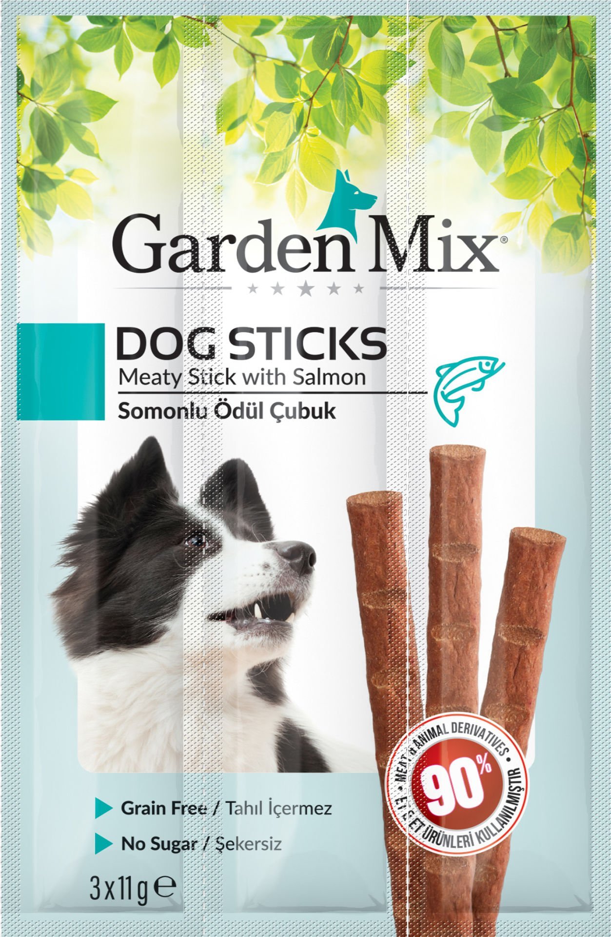 Gardenmix Somonlu Köpek Stick Ödül 3 x 11 g