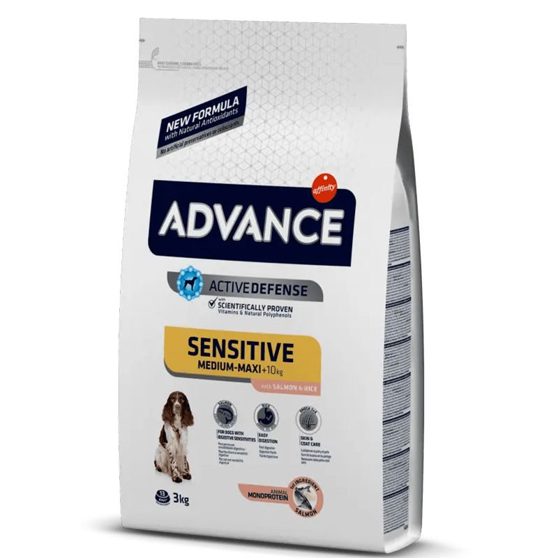 Advance Sensitive Medium Maxi Somonlu 3 Kg Köpek Maması