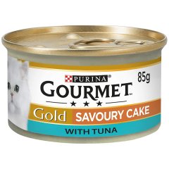 Gourmet Gold Savoury Cake Ton Balıklı Yetişkin Kedi Konservesi 85 gr