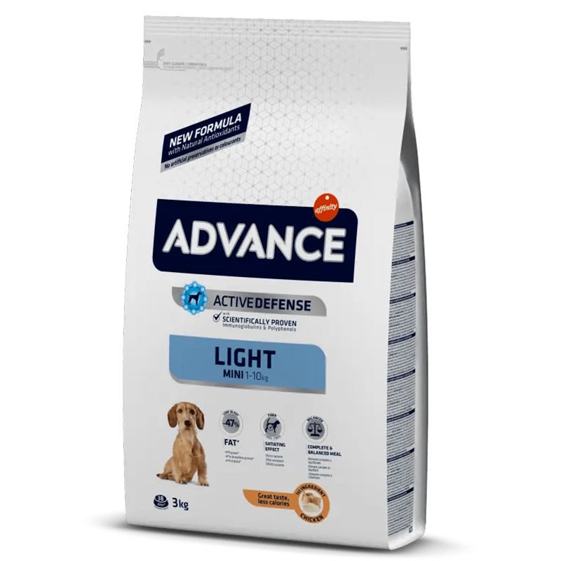 Advance Mini Light Küçük Irk Tavuklu 3 Kg Köpek Maması