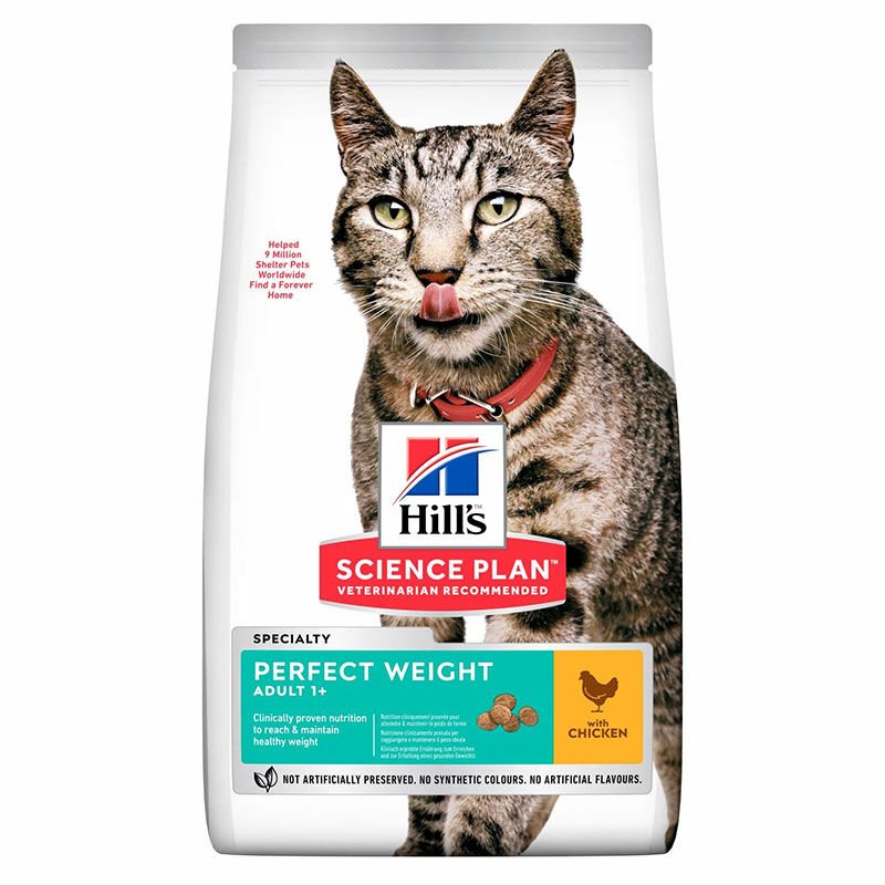 Hills Adult Cat Perfect Weight Chicken Tavuklu Kedi Maması Kilo Yönetimi 2,5 kg
