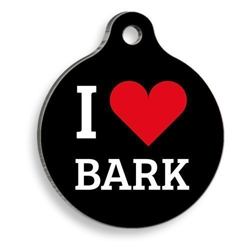 Dalis Pet Tag - I Love Bark Yuvarlak Kedi ve Köpek Künyesi